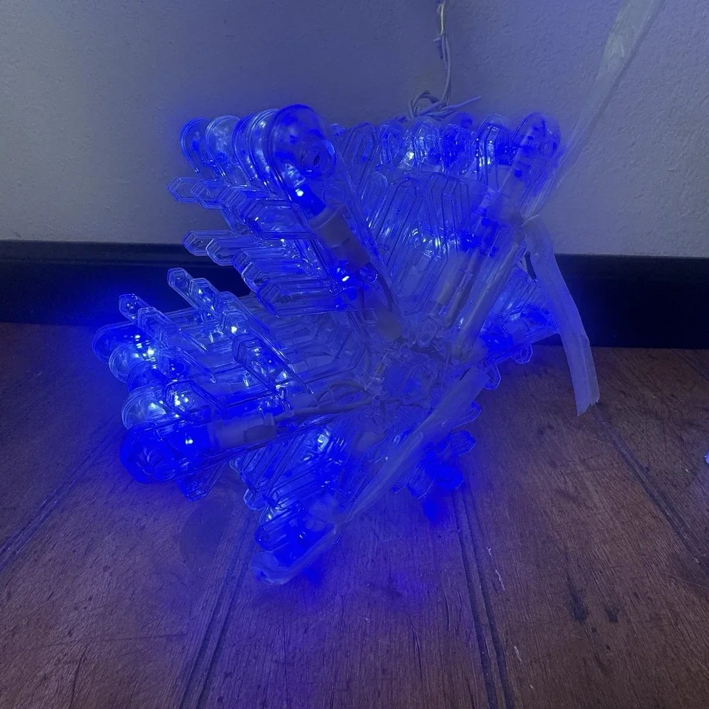 PHILIPS 2011 CHRISTMAS SNOWLAKES LED STRING LIGHT SHOW~TWINKLE FADING 8 FUNCTION